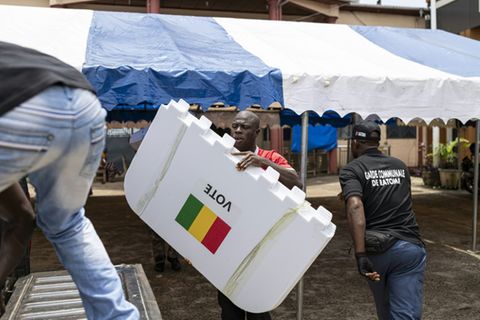 Vorbereitungen vor der Wahl in Guinea
