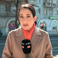 ntv-Reporterin Kavita Sharma aus Charkiw