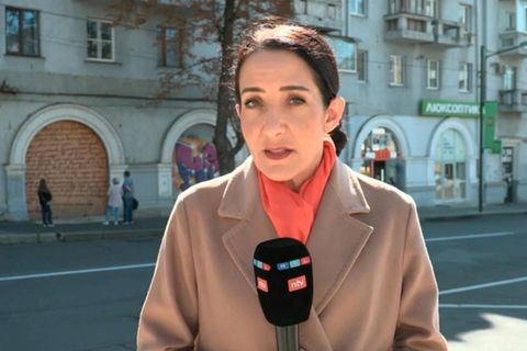 ntv-Reporterin Kavita Sharma aus Charkiw