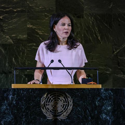 Die Präsidentin der Generalversammlung der Vereinten Nationen, Annalena Baerbock.