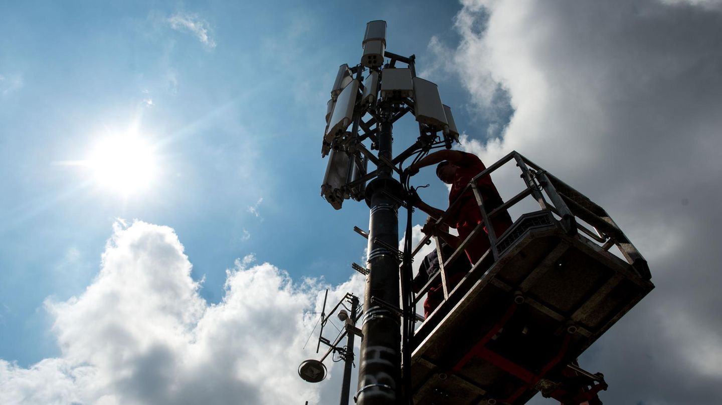 Ein Sendemast für das Mobilfunknetz