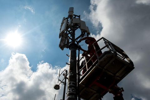 Ein Sendemast für das Mobilfunknetz