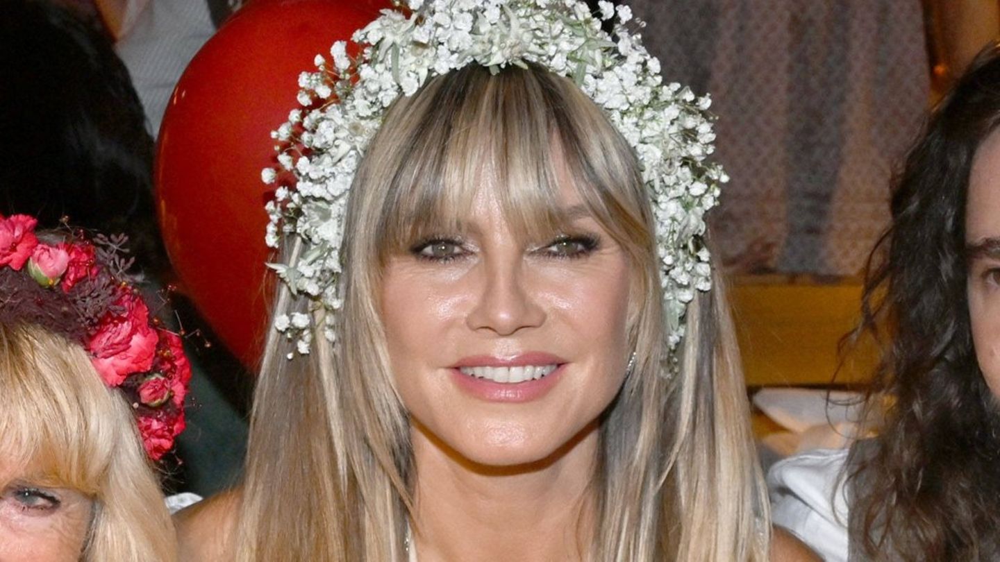 Wer feiern kann, kann auch arbeiten – das demonstrierte Heidi Klum am vergangenen Wochenende