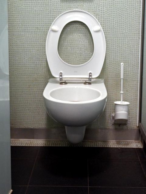 Eine Toilette.