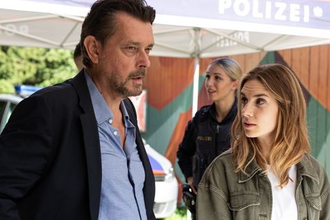 Hary Prinz und seine neue "Steirerkrimi"-Kollegin Maya Unger drehen ihren ersten gemeinsamen Graz-Krimi.