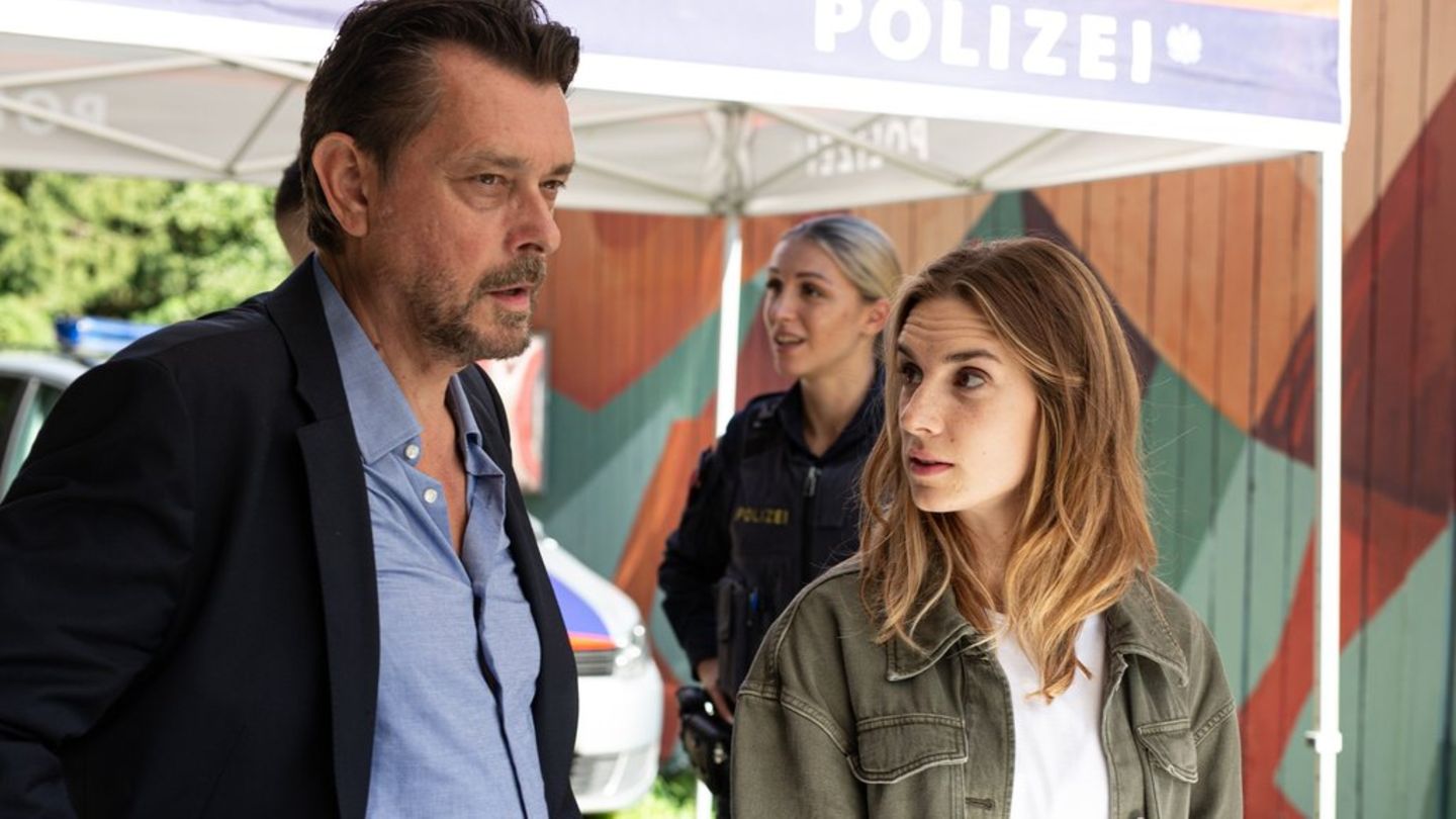 Hary Prinz und seine neue "Steirerkrimi"-Kollegin Maya Unger drehen ihren ersten gemeinsamen Graz-Krimi.