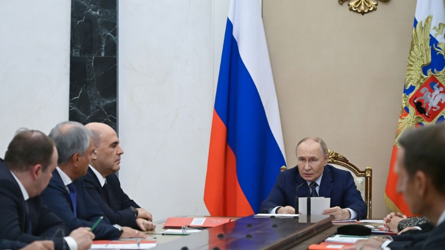 Putin bei Sicherheitsratssitzung am Montag