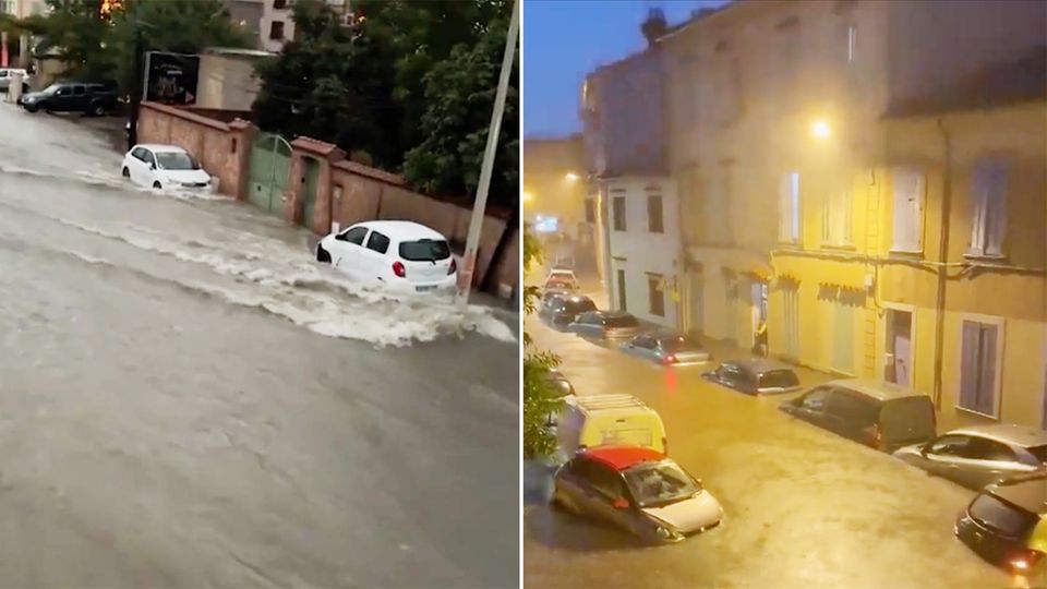 Unwetter im Süden: Heftige Regenfälle setzen Côte d’Azur unter Wasser Unwetter im Süden: Heftige Regenfälle setzen Côte d’Azur unter Wasser
