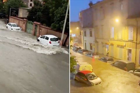 Unwetter im Süden: Heftige Regenfälle setzen Côte d’Azur unter Wasser