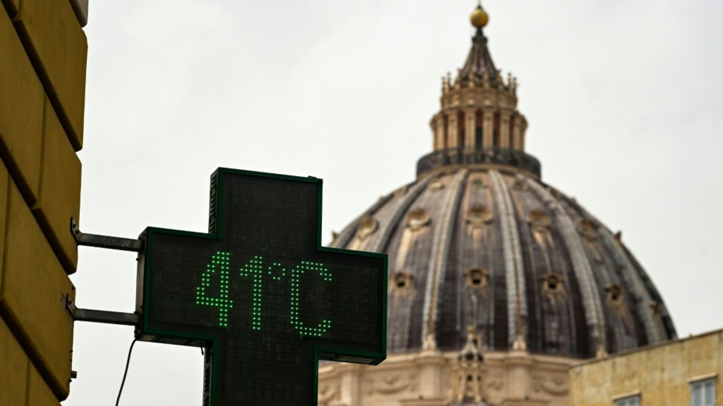 Temperatur von 41 Grad 2024 in Rom