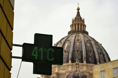 Temperatur von 41 Grad 2024 in Rom