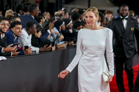 Fürstin Charlène bei der Preisverleihung des Ballon d'Or in Paris