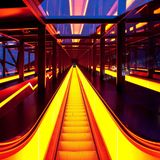 Rolltreppe der Zeche Zollverein in Essen