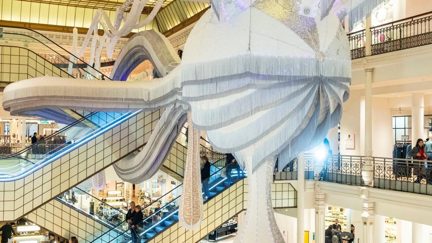 Rolltreppen im Pariser Kaufhaus Le Bon Marché