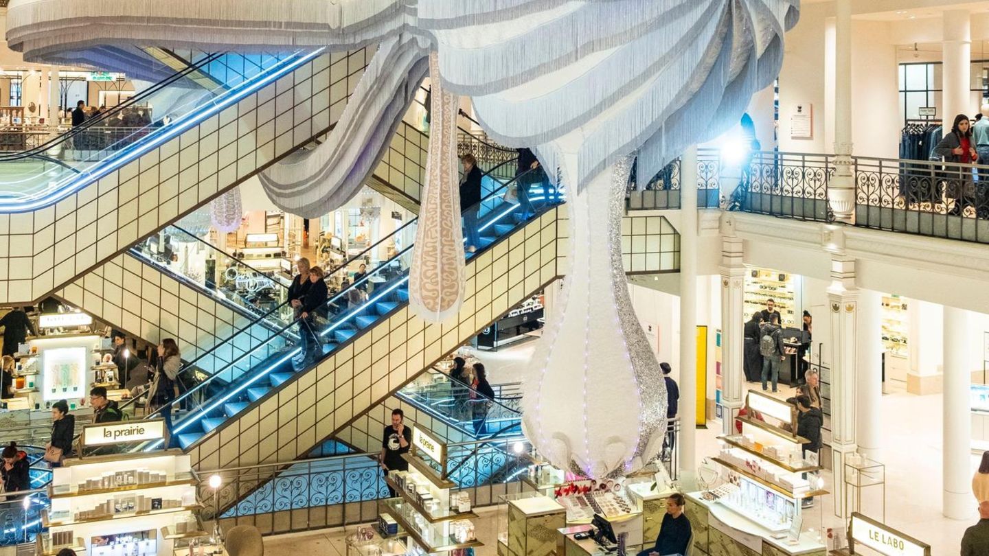 Rolltreppen im Pariser Kaufhaus Le Bon Marché