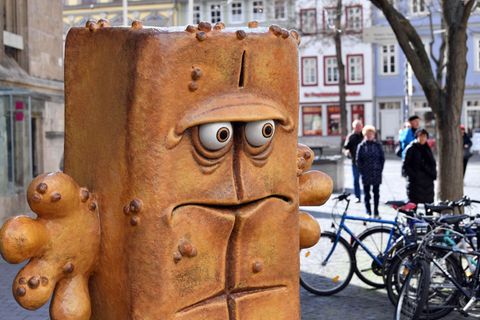 Bernd das Brot hatte einen großen Auftritt im US-Fernsehen. Foto: Martin Schutt/dpa-Zentralbild/dpa