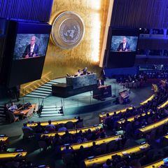 UN-Generalsekretär Antonio Guterres spricht im UN-Hauptquartier in New York