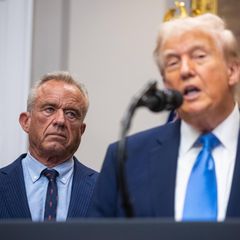 Robert F. Kennedy jr. und Donald Trump am Montag im Weißen Haus: "Es ist nicht gut"