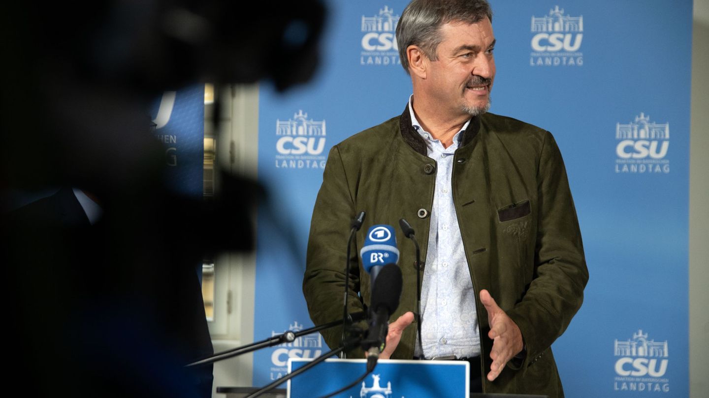 CSU-Chef Söder sagt einmal mehr der AfD den Kampf an - in Umfragen liegt die Partei inzwischen bereits vor der Union. Foto: Pia