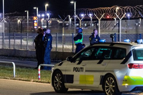 Der Flughafen in Kopenhagen war über Stunden lahmgelegt. Foto: Steven Knap/Ritzau Scanpix Foto/AP/dpa