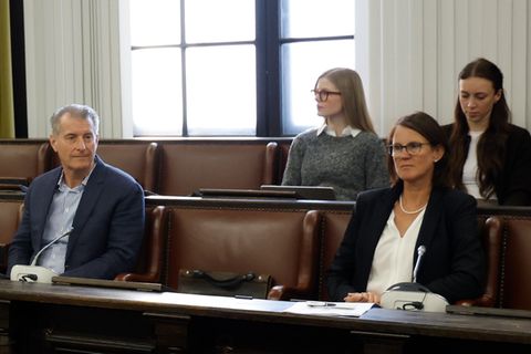 Stephan Hensel, Ex-Mann und Vater der Kinder von Christina Block, vor Gericht in Hamburg
