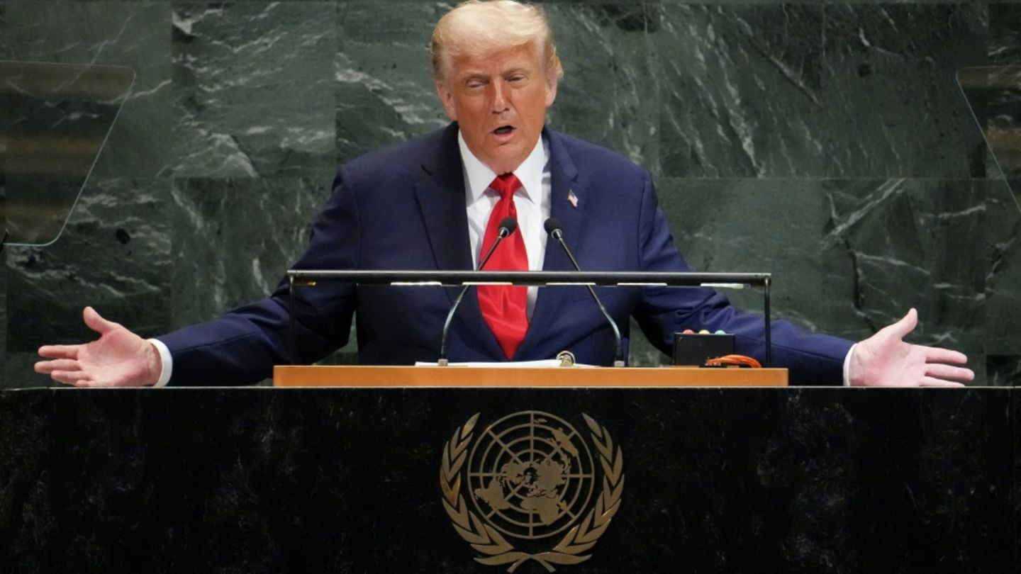 Donald Trump während seiner Rede vor der UN-Vollversammlung