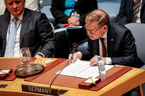 Außenminister Johann Wadephul (CDU) sowie seine Kollegen aus Frankreich und Großbritannien haben sich am Rande der UN-Vollversam