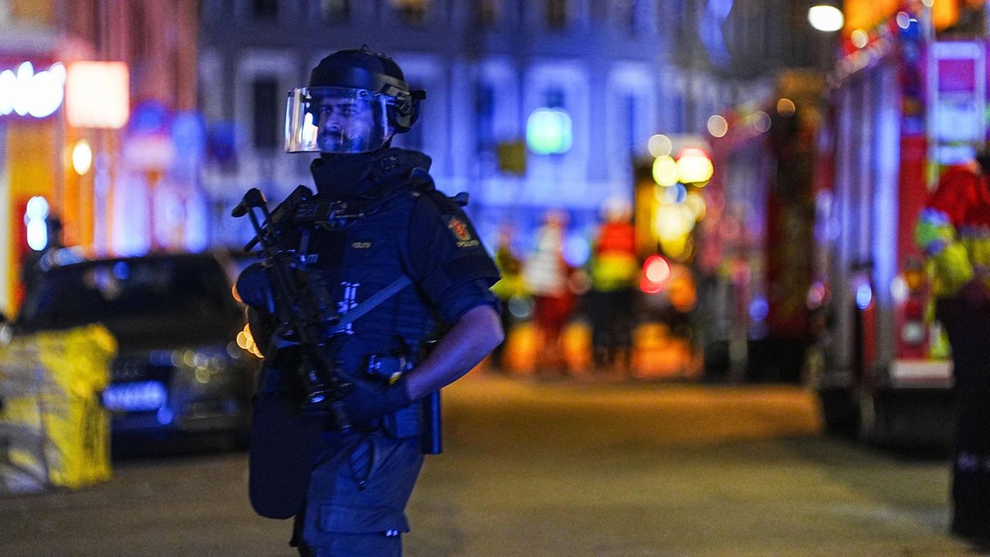 Ein Polizist in Oslo