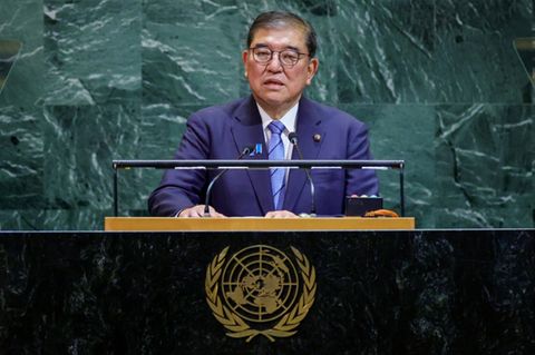 Japans Regierungschef Shigeru Ishiba in New York