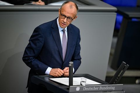 Merz am Mittwoch im Bundestag