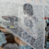 Meena hinter einem Schleier