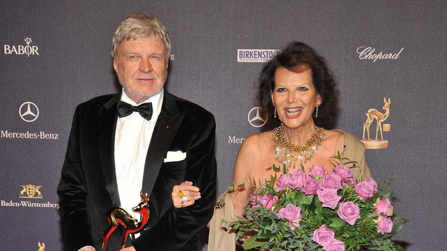 Claudia Cardinale und Hardy Krüger im Jahr 2008 bei der Bambi-Verleihung. Knapp 40 Jahre zuvor hatten sie gemeinsam "Das rote