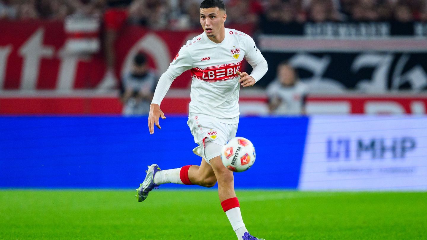 Bilal El Khannouss soll das Spiel des VfB Stuttgart prägen Foto: Tom Weller/dpa