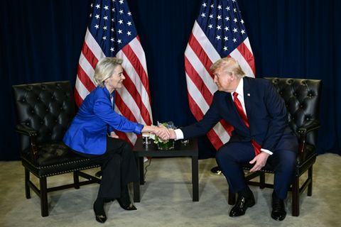 Treffen von Ursula von der Leyen und Trump in New York