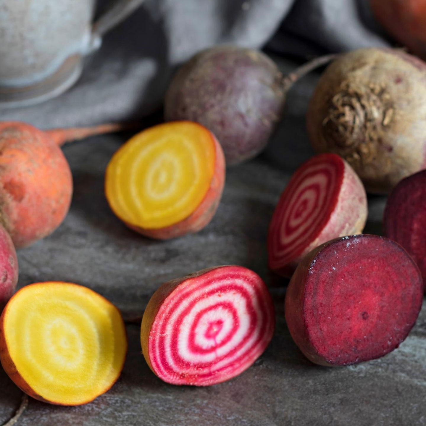 Rote Beete - verschiedene Sorten