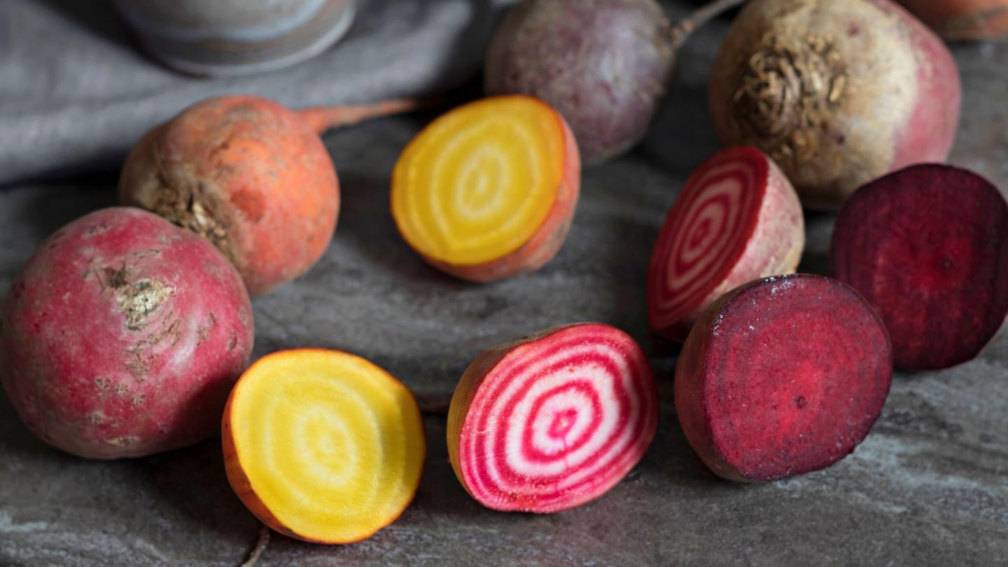 Rote Beete - verschiedene Sorten