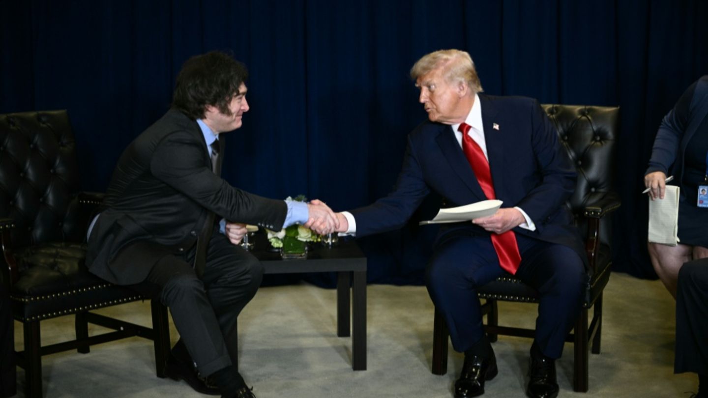Milei (li.) und Trump am Rande der UN-Vollversammlung