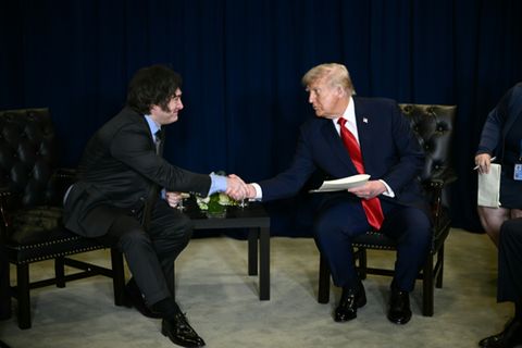 Milei (li.) und Trump am Rande der UN-Vollversammlung