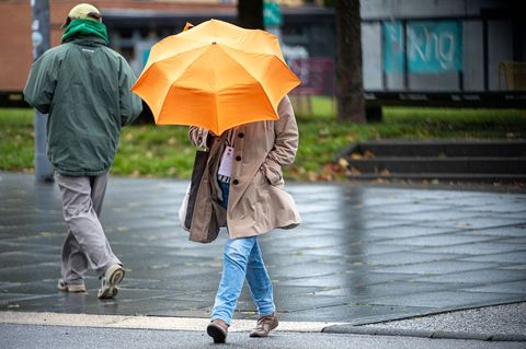 Der Regenschirm bleibt in den nächsten Tagen ständiger Begleiter. Foto: Pinter Laszlo/dpa