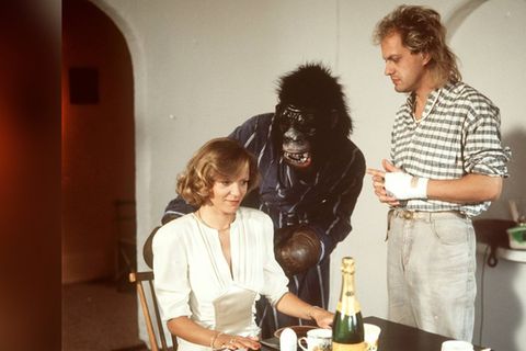 Die erfolgreiche Kinokomödie "Männer" mit Ulrike Kriener, Heiner Lauterbach und Uwe Ochsenknecht (r.)
