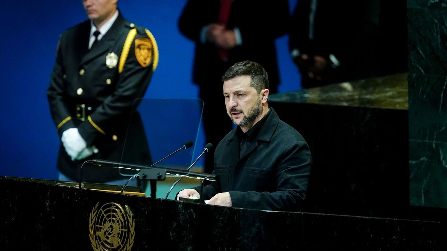 UN General Assembly: Selenskyj warns of Russia and hopes for the turn of the day