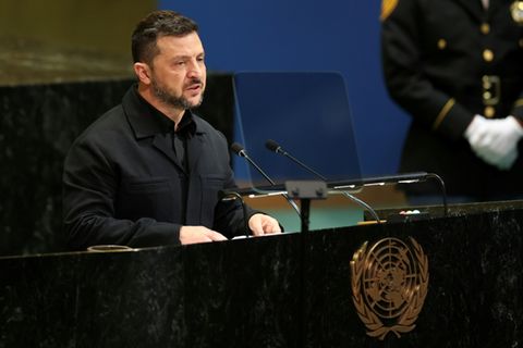 Selenskyj bei seiner Rede vor der UN-Vollversammlung