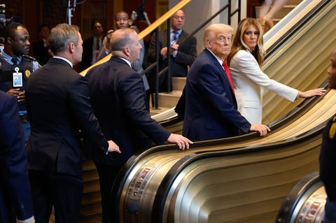 Trump will ein Nachspiel für den Stopp auf der UN-Rolltreppe. Foto: Stefan Jeremiah/AP/dpa