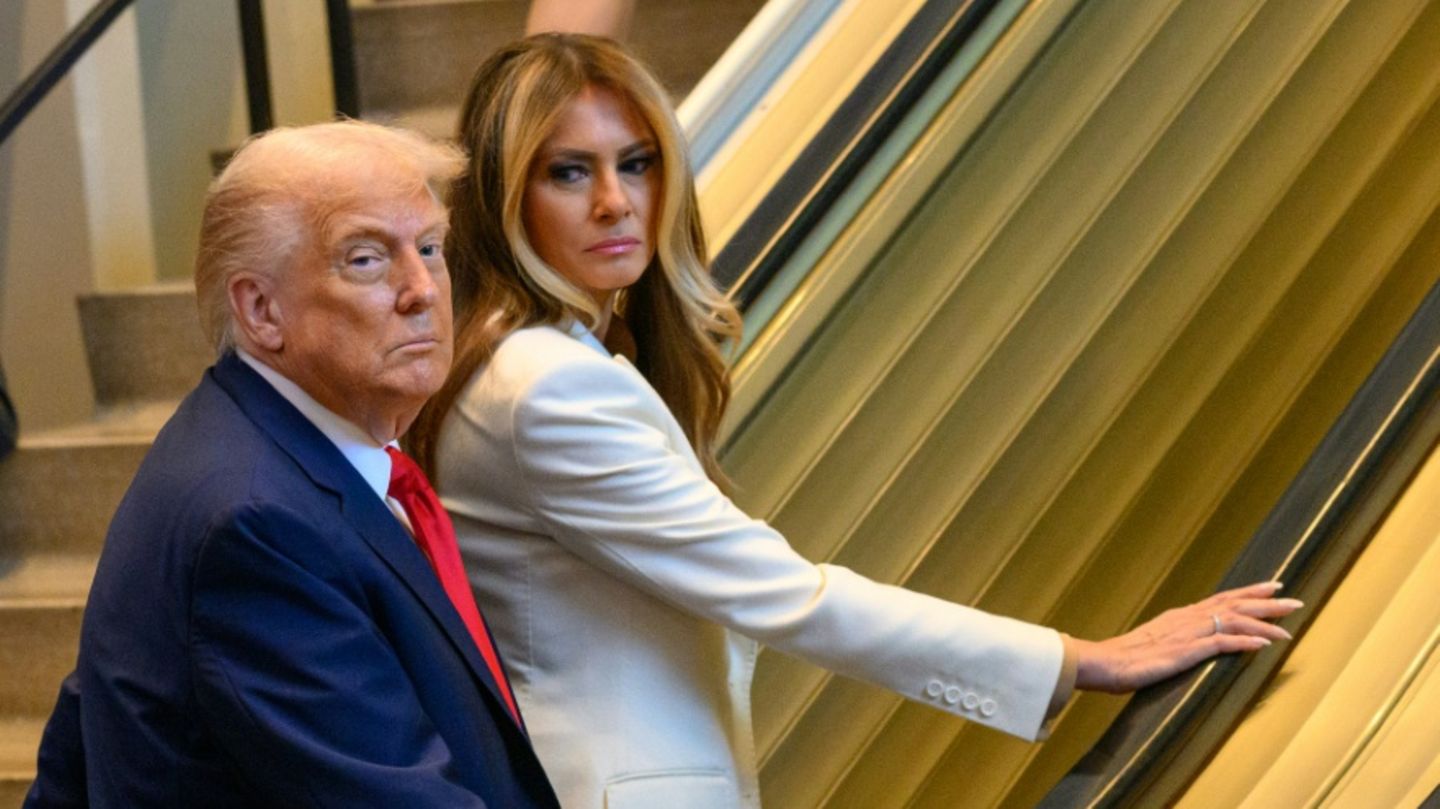 US-Präsident Donald Trump und First Lady Melania