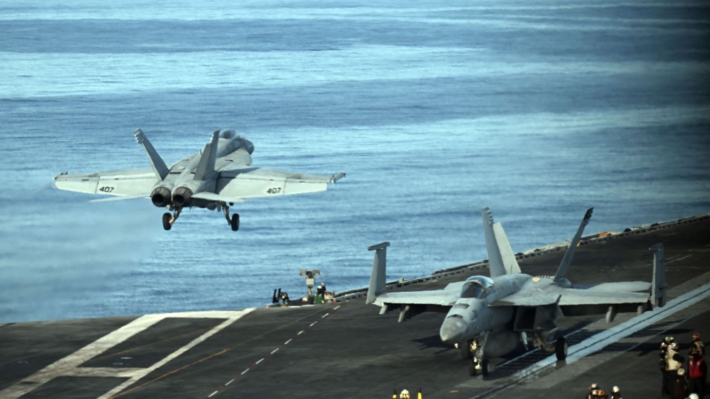 US-Flugzeugträger zu Nato-Übung in der Nordsee Foto: Federico Gambarini/dpa