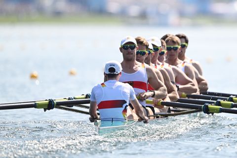 Der Deutschland-Achter als Flaggschiff der Ruder-Mannschaft. (Archivbild) Foto: Sebastian Kahnert/dpa