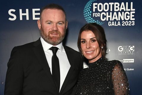 Wayne Rooney mit Ehefrau Coleen bei der "Football For Change Gala" im Jahr 2023