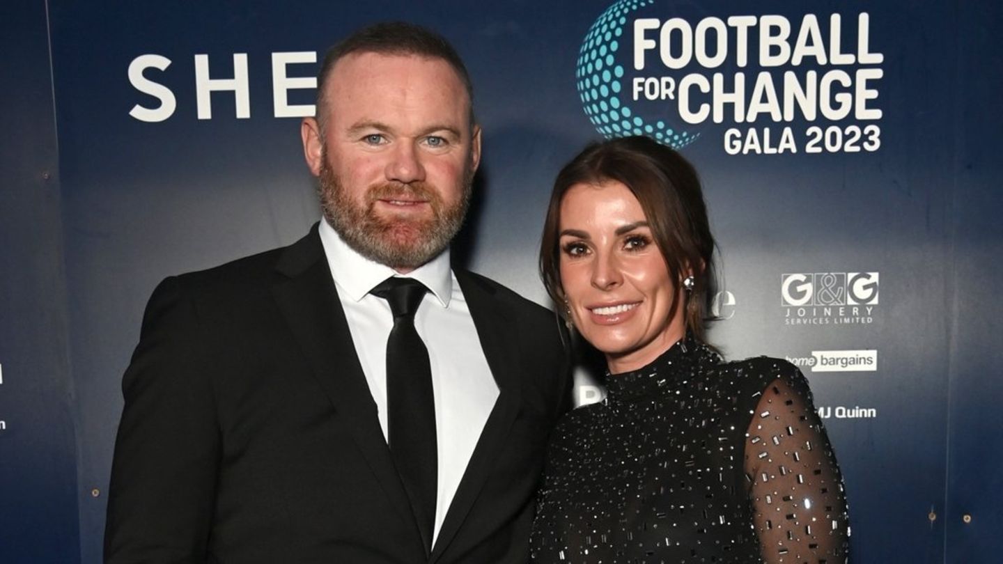 Wayne Rooney mit Ehefrau Coleen bei der "Football For Change Gala" im Jahr 2023