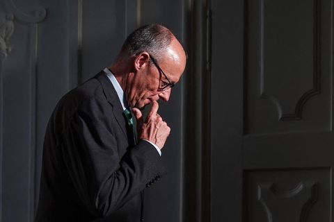 Friedrich Merz auf Schloss Ettersburg