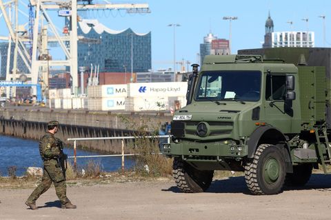Die Bundeswehr-Übung "Red Storm Bravo" startet in Hamburg